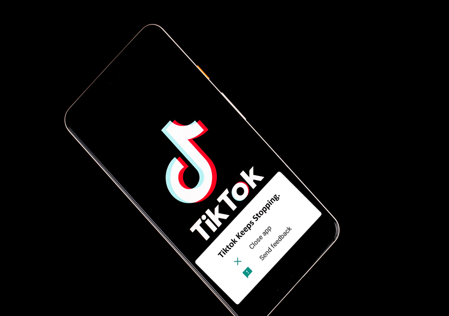 corrigir TikTok continua parando Android