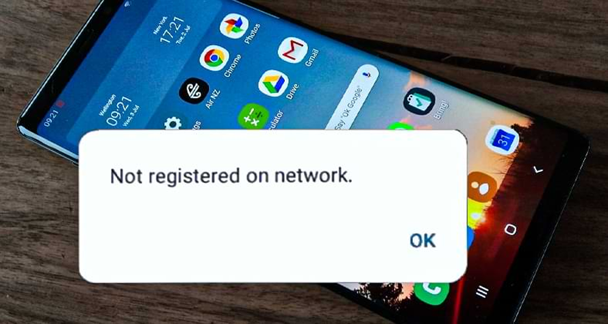 corrigir o erro “ Não registrado na rede ” no Android