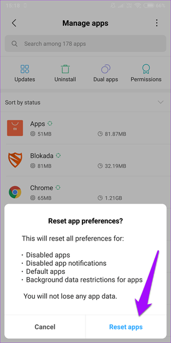 reset app preferences1